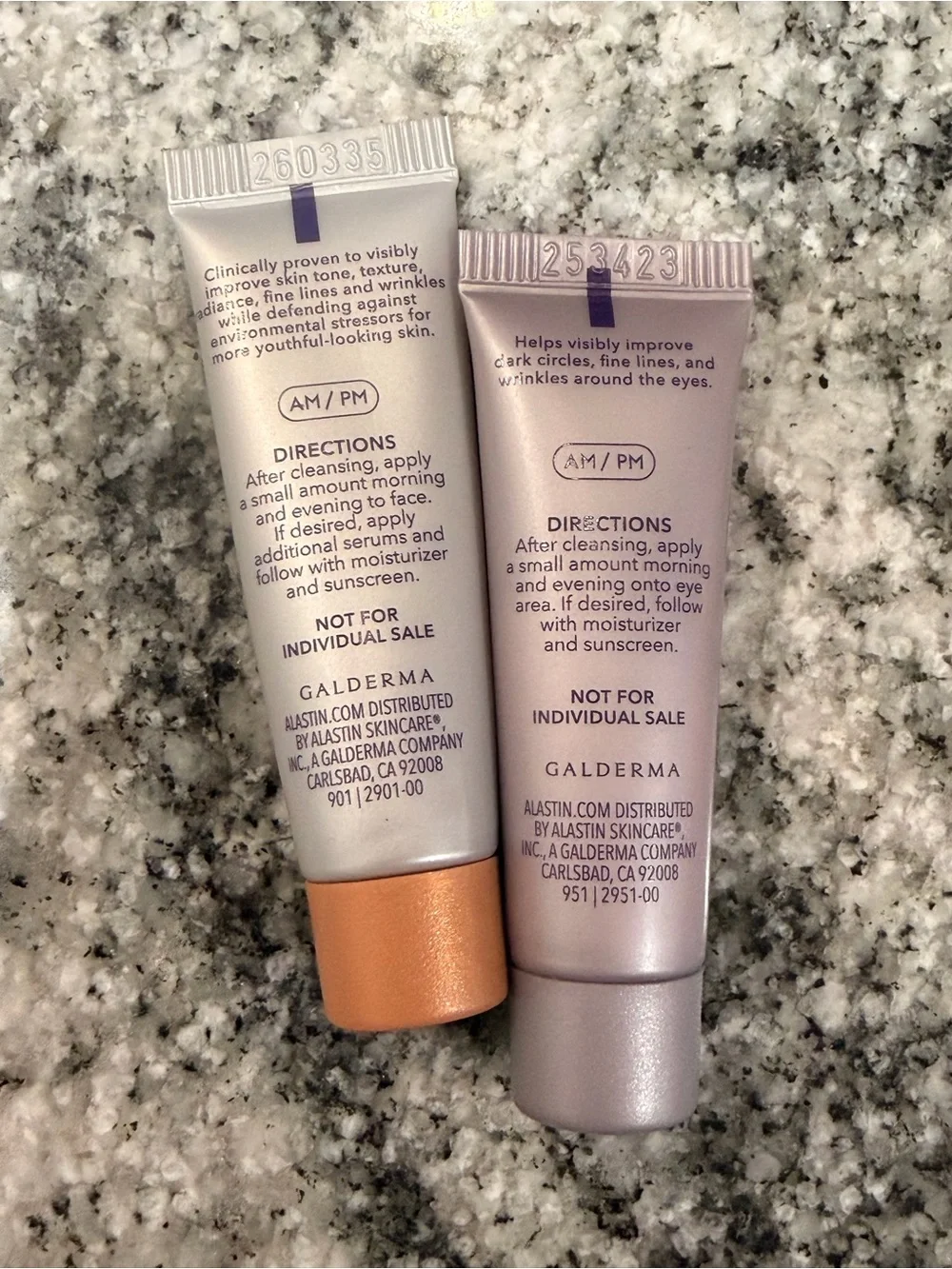 Alastin Sample Size Products